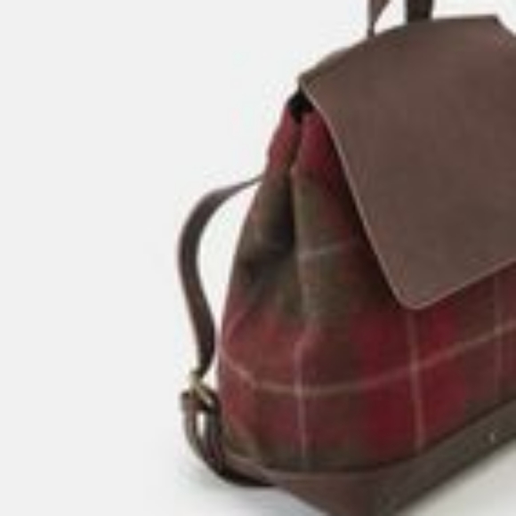 Joules Bags Joules Tweed Red Check Backpack Bag Poshmark